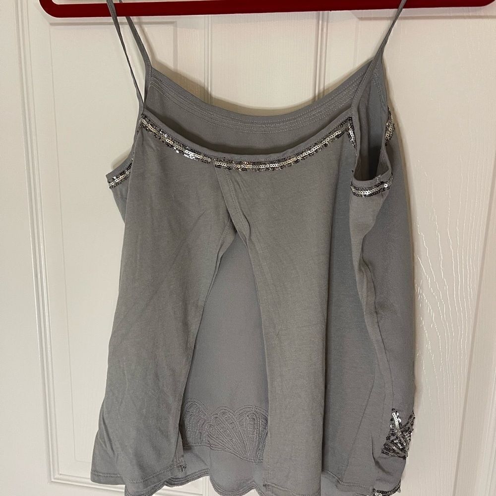 Express S/P grey sequined tank - Picture 3 of 7
